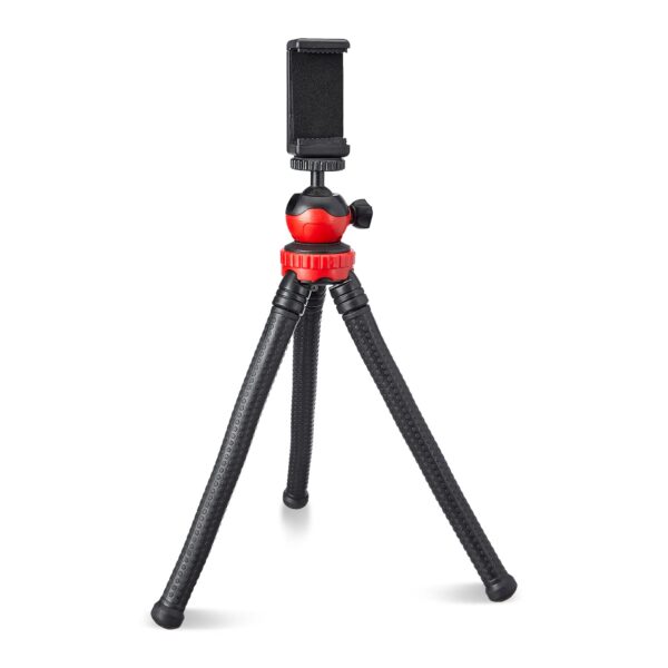 Amazon Basics Flexi Octopus Tripod with 360-Degree Rotating Head with Phone Mount, Ideal for DSLR, Action Cameras, Ring Lights, Panel Reflectors, Umbrellas, and Flashlights - Image 2