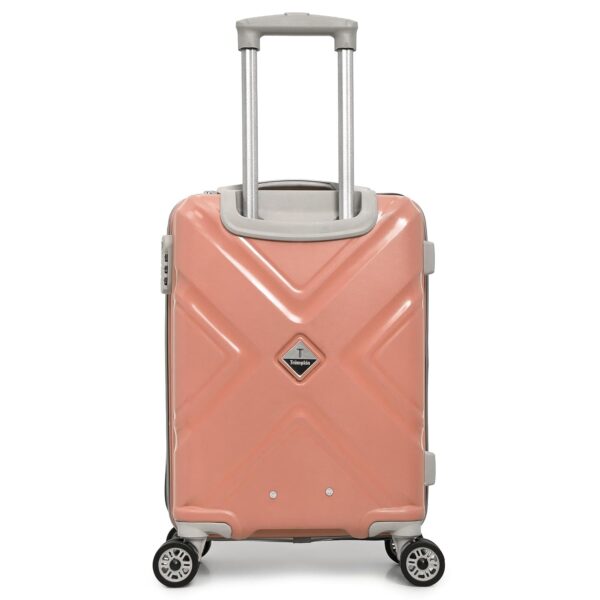 New Jersey Travellers 8 Wheels 55 Cm Small Cabin Trolley Bag Hard Case Polycarbonate 360 Degree Wheeling System Luggage, Trolley Bags for Travel, Suitcase for Travel... (Small, Pink) - Image 7