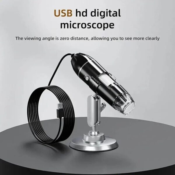 Tobo USB Microscope;Tobo 1000 x High Resolution Digital Mini Microscope Camera with OTG Adapter and Metal Stand;Compatible for Micro USB Type-C Android; Windows Mac Linux(USB Microscope) - TD-585IM11 - Image 3