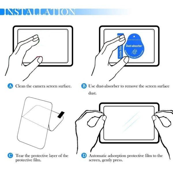 M.G.R.J® Tempered Glass Screen Protector for Sony DSLR Alpha Nex-7 NEX-6 NEX-5 A6600 A6500 A6400 A6300 A6000 A5000 ILCE-6500 Digital Camera - Image 4