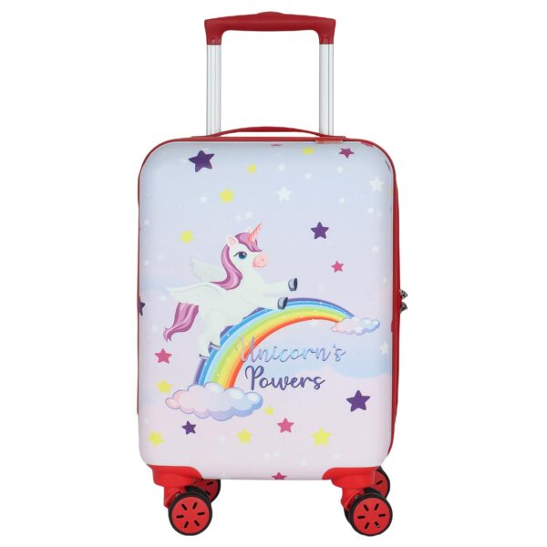 NOVEX Unicorn Kids Trolley Bags for Travel | Purple, 22-Inch Polycarbonate Luggage | Kid Spinner Luggage/Suitcase with 4 Wheel - 360° Rotating | Unique Bags for Girl Kids, Easy to Carry - Image 3