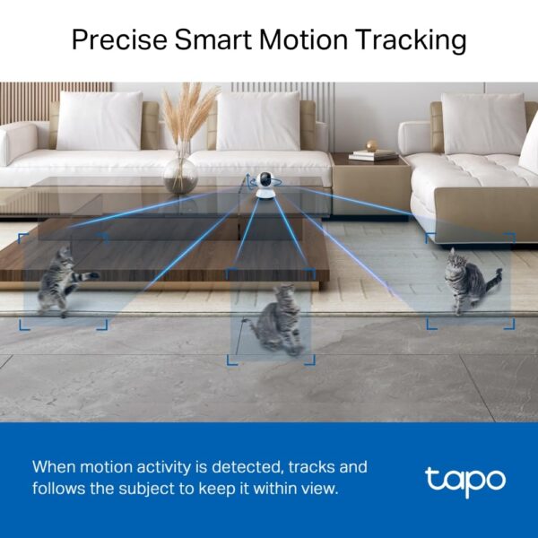 TP-Link Tapo C220 Pan/Tilt Smart Ai 2K 4Mp Qhd 1440P Home Security Wi-Fi Camera| Alexa & Google Assistant Enabled |Night Vision|Two-Way Audio| Motion Detection - Image 9