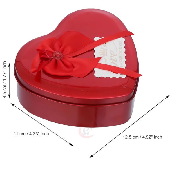 eCraftIndia Heart Shaped Valentines Day Gift Box with I Love You Message Teddy Bear 3 Red Roses| Valentine Gift for Girlfriend Boyfriend Husband Wife|Valentine Day Gifts|Valentine Day Decoration Items - Image 5
