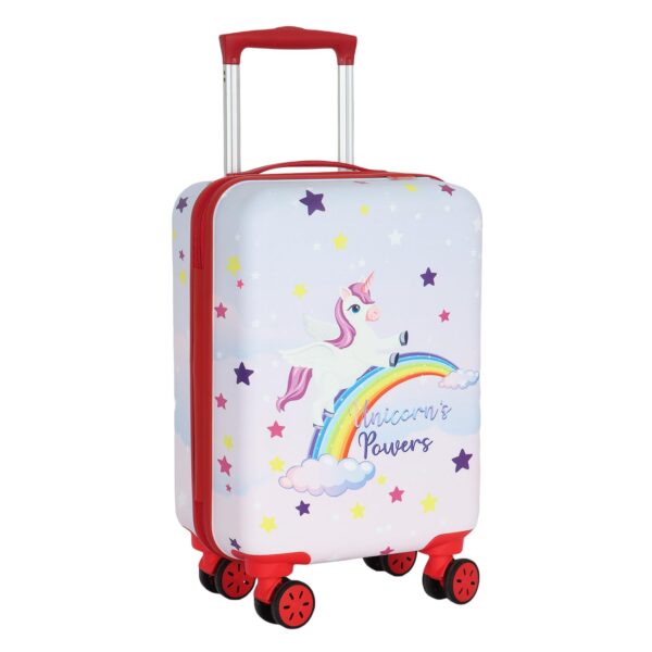 NOVEX Unicorn Kids Trolley Bags for Travel | Purple, 22-Inch Polycarbonate Luggage | Kid Spinner Luggage/Suitcase with 4 Wheel - 360° Rotating | Unique Bags for Girl Kids, Easy to Carry - Image 4