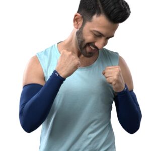 brrf COOLING Arm Sleeves for Men & Women UV Protection Hand Sleeves for Boys & Girls Sun Protection Sleeves for Men Arm Sleeves for Women for Running, Hand Cover for Bike Riding