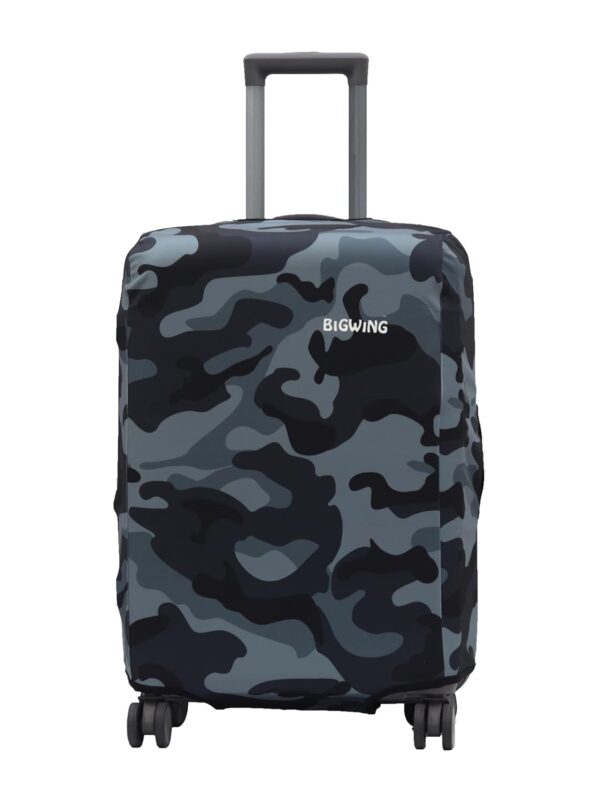 BIGWING Protective Cover in Polyester Fabric with Camouflage Print | Medium Size 24' inch | Hard Luggage Trolley Bag Cover (Fits Only On Fiber - Plastic Trolley Bag) - Image 2