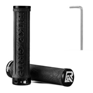RockBros Bike Handlebar Grips Double Lock-on Bicycle Bar Ends for Mountain MTB BMX 22.2mm Black