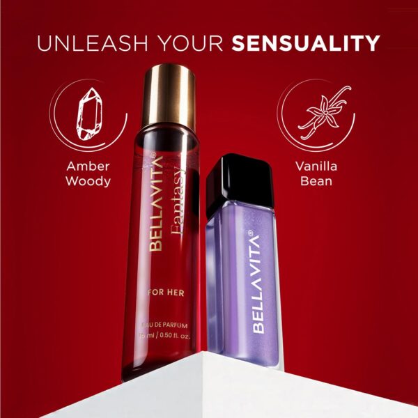 BELLAVITA Mood Enhancing Seduction Lip Gloss and Perfume Combo pack | Gift set | Mood Duos Perfume 15ml & Mood Matching pH Adapting Lip Gloss 4ml | Hydrating and Glossy Finish - Image 8