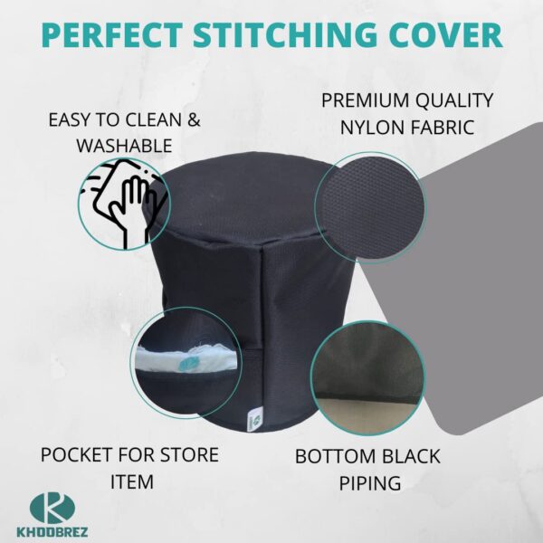 KHOOBREZ Air Fryers Cover Dust and Waterproof Washable for Kitchen Suits for Major Brand Air Fryers, Attractive Desing AR-M(Medium), Nylon - Image 4