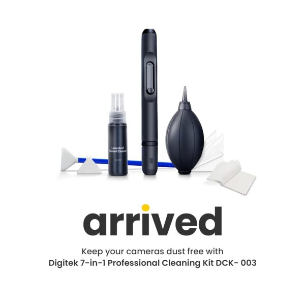 Digitek (DCK-003) Professional 7-in-1 Camera Cleaning Travel Kit, Ideal for Cleaning Lenses, Cameras, Filters, Displays - Image 3