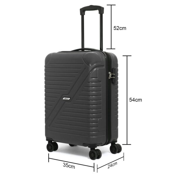 Emblem Gypsy Hard Case Trolley Bag for Travel, Lock System 360 Degree 8 Wheels and Security Zipper - Image 8