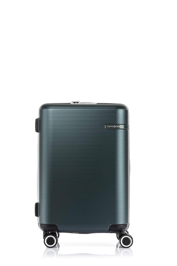 SAMSONITE 4 Spinner Wheels Trolley Bag Suitcase for Travel | Staren 55 Cms Polycarbonate Hardsided Small Cabin Luggage Trolley Bag, Matte Green - Image 2