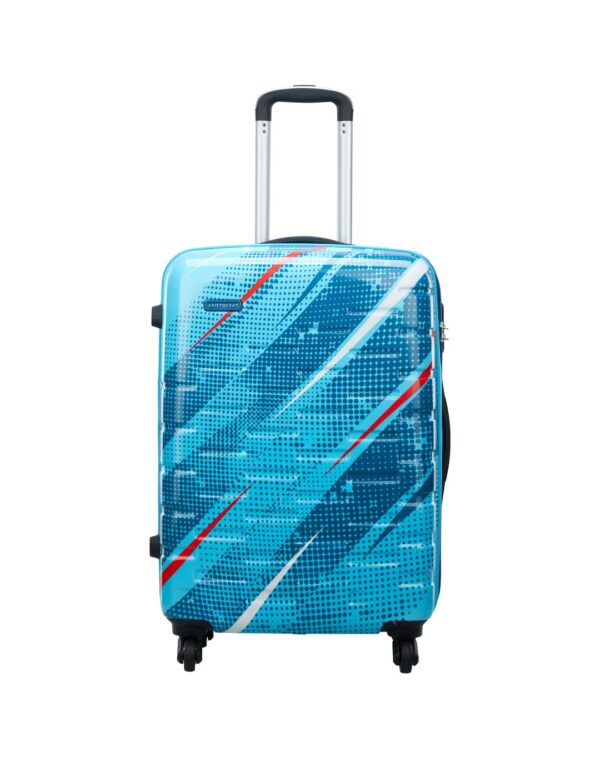 Aristocrat Radiance Trolley Bag, Medium-65cm | Hard-Sided Luggage for Travel (Blue) - Image 2