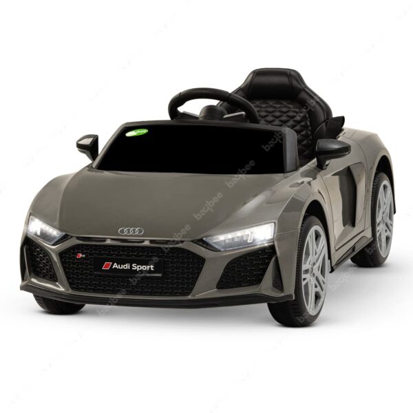 BAYBEE Official Licensed Battery Operated Car for Kids, Ride On Toy Kids Car with Music & Light | Baby Big Battery Car | Electric Car for Kids to Drive 3 to 8 Years Boy Girl (Audi R8 Grey)