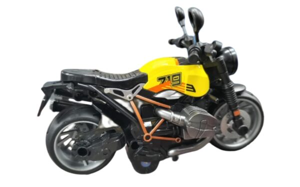 Minniq STORE Sports Diecast Motorcycle Toy Bike Scale Pull Back Model Vehicles Alloy Simulation Superbike Also for Car Dashboard,Kids (Pack of 1) [Color As Per Stock] (Motor Bike) - Image 2