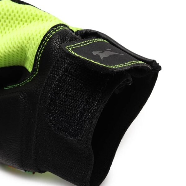 TVS Racing Xplorer Riding Gloves for Men-PVC & Carbon Protected, Touch Screen Compatible, & Visor Wiper Fingertips-Premium Bike Gloves for Riding Comfort (Neon-L) - Image 5