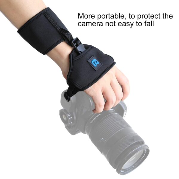 Khatz Soft Neoprene DSLR Mirrorless Camera Hand Grip Wrist Strap with 1/4 inch Screw Plastic Plate - Compatible with Canon, Nikon, Sony, and More - Secure and Comfortable Camera Accessory - Image 7