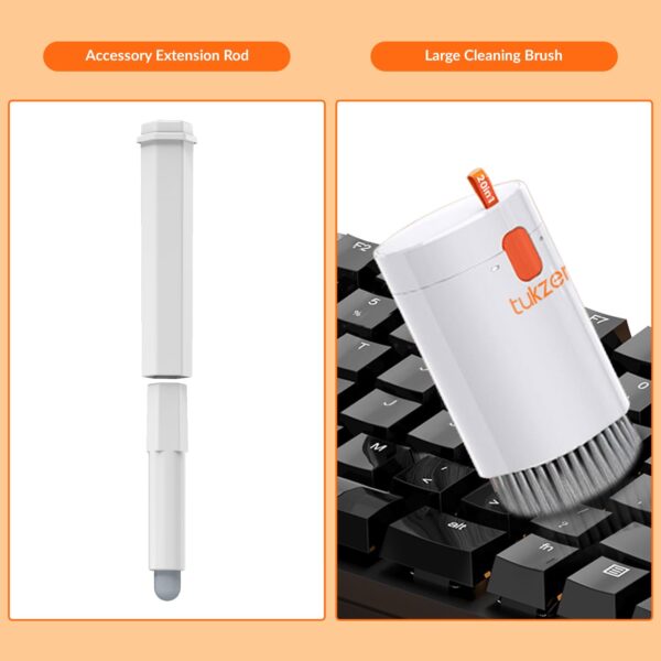 Tukzer Laptop Screen Keyboard Cleaner Kit, 20-in-1 Electronic Gadget Cleaning Tool, 2.5ml Mist Spray, Pen Brush, Air Blower| for MacBook, iPad iPhone Smartphone Tablet, PC Computer, DSLR Camera Lens - Image 9