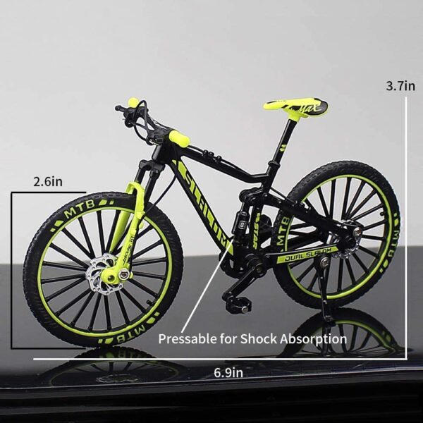 Metro Toys & Gift® Slalom 1:10 Scale Die-Cast Alloy Racing Finger Bicycle Model Toy Desktop Decoration Crafts for Cycling Lovers Bike Racers Children Boys and Girls【Colors as Per Stock】