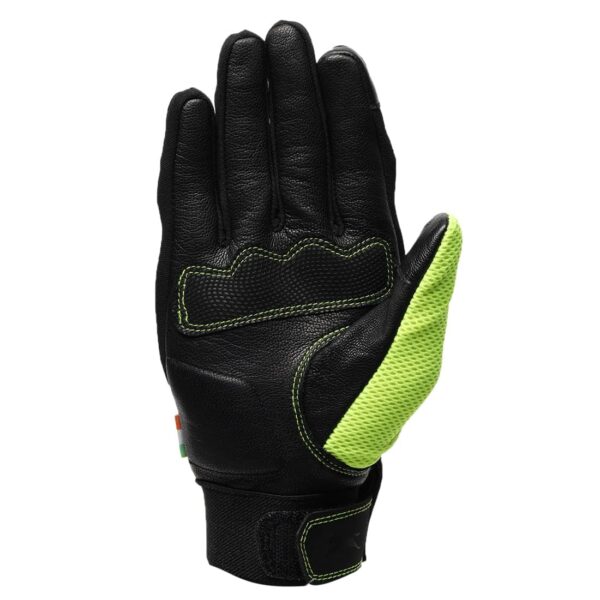 TVS Racing Xplorer Riding Gloves for Men-PVC & Carbon Protected, Touch Screen Compatible, & Visor Wiper Fingertips-Premium Bike Gloves for Riding Comfort (Neon-L) - Image 3