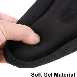 serveuttam ® Cycle Seat Cover with Silicon Gel – Saddle Cushion for Bicycle Seat | Extra Soft Padded Gel Seat for Cycle | Bike Gel Cover for Comfortable Ride (Black Saddle)