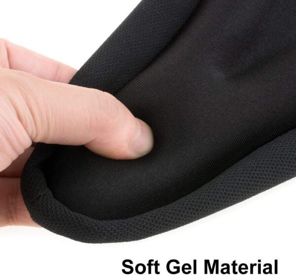 serveuttam ® Cycle Seat Cover with Silicon Gel - Saddle Cushion for Bicycle Seat | Extra Soft Padded Gel Seat for Cycle | Bike Gel Cover for Comfortable Ride (Black Saddle)