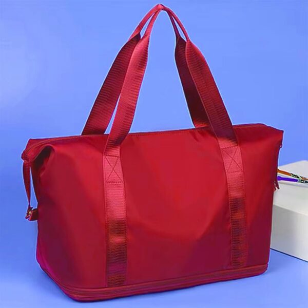 Amazon Basic Travelling Bags for Women, Luggage Bags for Travel, Travel Bags for Luggage Handbags for Women Big Size, Vanity Bag for Women, Duffle Bags for Travel (Red) - Image 6