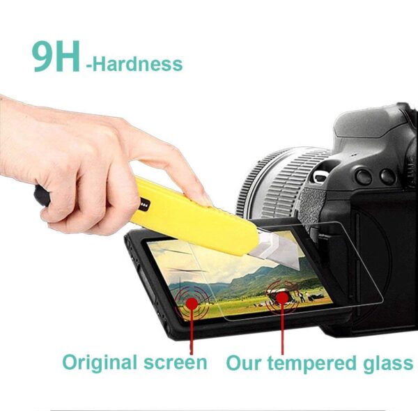 M.G.R.J® Tempered Glass Screen Protector for Sony DSLR Alpha Nex-7 NEX-6 NEX-5 A6600 A6500 A6400 A6300 A6000 A5000 ILCE-6500 Digital Camera - Image 3