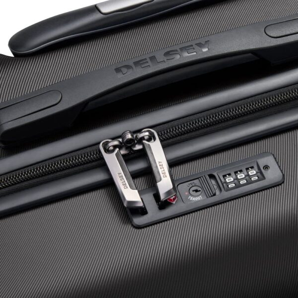 Delsey Polycarbonate 67 cms Black Hardsided Check-in Luggage (Comete) (3039810_Black) - Image 4
