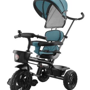 Toyzoy Maple Pro Max Tricycle for Kids | Tricycle with Canopy for Kids | Tricycle for Kids | Bycycle for Kids & Babies | Boys | Girls Age Group 2 to 5 Years, TZ-532 (Green)
