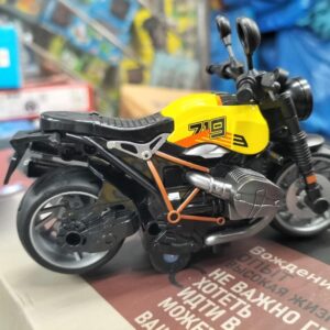 Minniq STORE Sports Diecast Motorcycle Toy Bike Scale Pull Back Model Vehicles Alloy Simulation Superbike Also for Car Dashboard,Kids (Pack of 1) [Color As Per Stock] (Motor Bike)