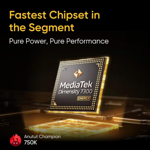 realme NARZO 70 Turbo 5G (Turbo Yellow,6GB RAM,128GB Storage) | Segment's Fastest Dimensity 7300 Energy 5G Chipset | Motorsports Inspired Design - Image 4