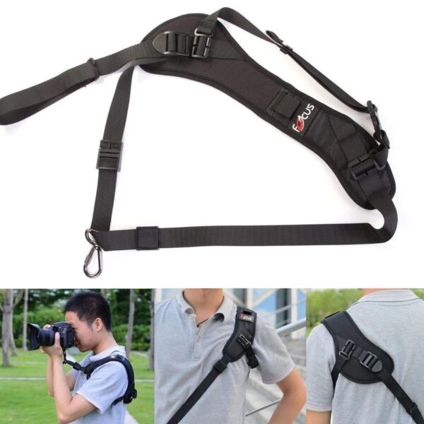 SYGA Focus F-1 Anti-Slip Quick Rapid Shoulder Sling Belt Neck Strap for Camera SLR DSLR Black - Image 5