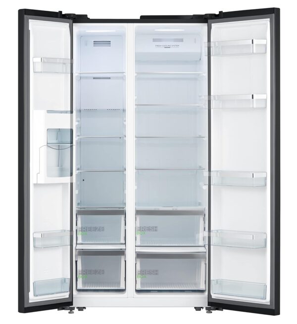 Midea 661 L Side By Side Refrigerator With Inverter (Mdrs853Fgg22Ind, Black, Glass Finish) - 1 Star, Frost Free - Image 5