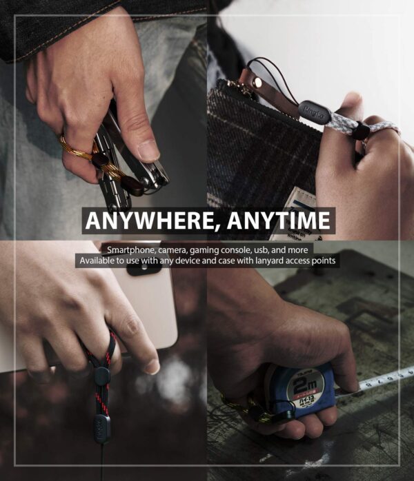 Ringke Lanyard Finger Strap (4 Pack) Compatible with Cellphone, Phone Cases, Keys, Cameras, GoPro, and More - Image 4