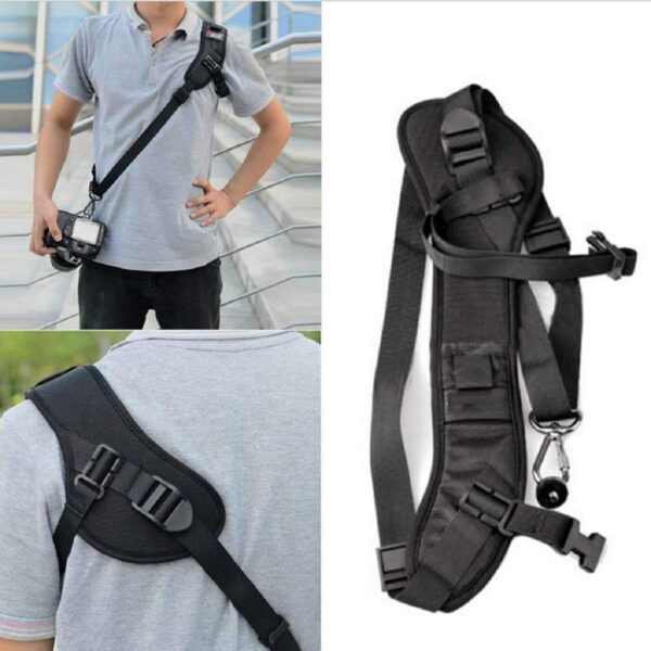 SYGA Focus F-1 Anti-Slip Quick Rapid Shoulder Sling Belt Neck Strap for Camera SLR DSLR Black - Image 7