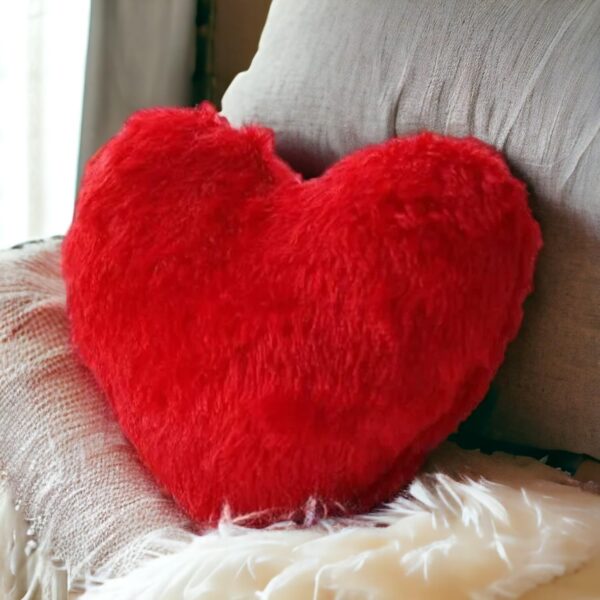 ascension Heart Shape Cushion Pillow Valentine Gift for Girlfriend Boyfriend Couples Husband and Wife Valentine's Day Love Pillow Valentine Week Gift Item (12"X12") - Image 2