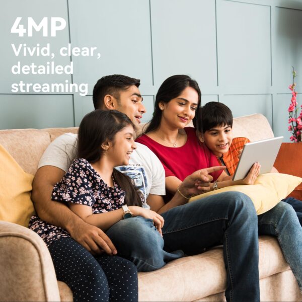 Imou 4MP Smart CCTV Security WiFi Camera for Home, 360° Coverage, AI Human Detection, Siren Alarm, Night Vision 10M, 2-Way Talk, Supports 256GB SD Card, WiFi & Ethernet Connection - Image 4