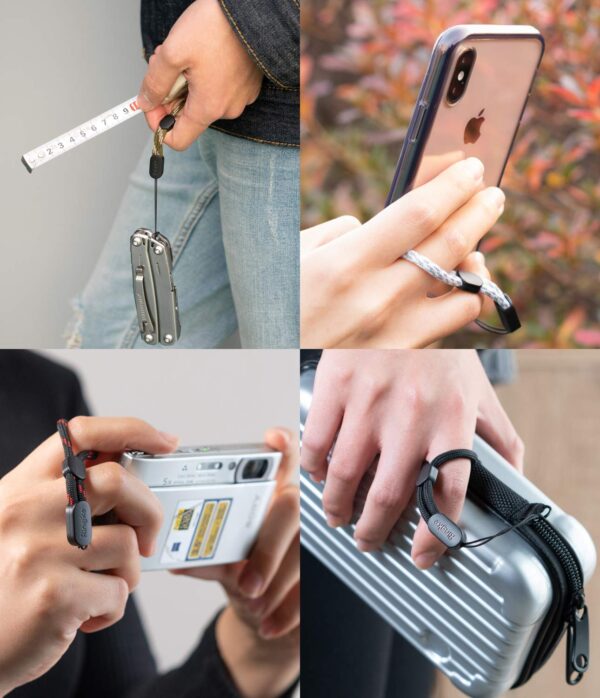 Ringke Lanyard Finger Strap (4 Pack) Compatible with Cellphone, Phone Cases, Keys, Cameras, GoPro, and More - Image 6