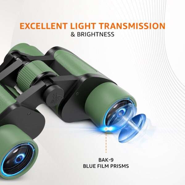 Amazon Basics Long Distance Binoculars | Zoom 8x40 | HD Vision Optics | Ideal for Bird Watching, Trekking, and Sports - Image 4
