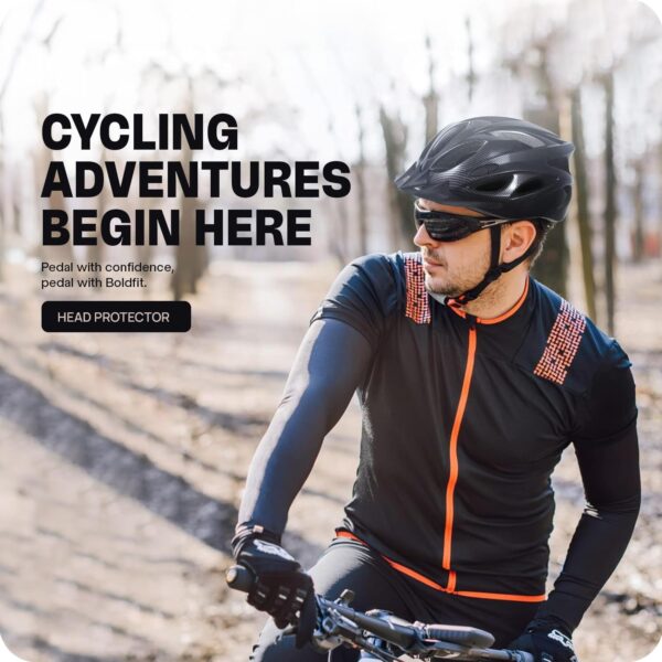 Boldfit Cycle Helmet for Men & Women Cycling Helmet for Men Cycle Accessories Bicycle Helmet for Men and Boys Skating Helmet, Bicycle Helmet, Helmet for Cycle, Adult Helmet for Cycling - Image 5