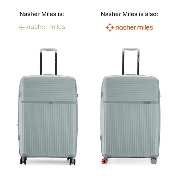 Nasher Miles Krabi Expander and TSA Lock Hard-Sided Polypropylene Check-in Luggage Grey 28 inch |75cm Large Trolley Bag - Image 3