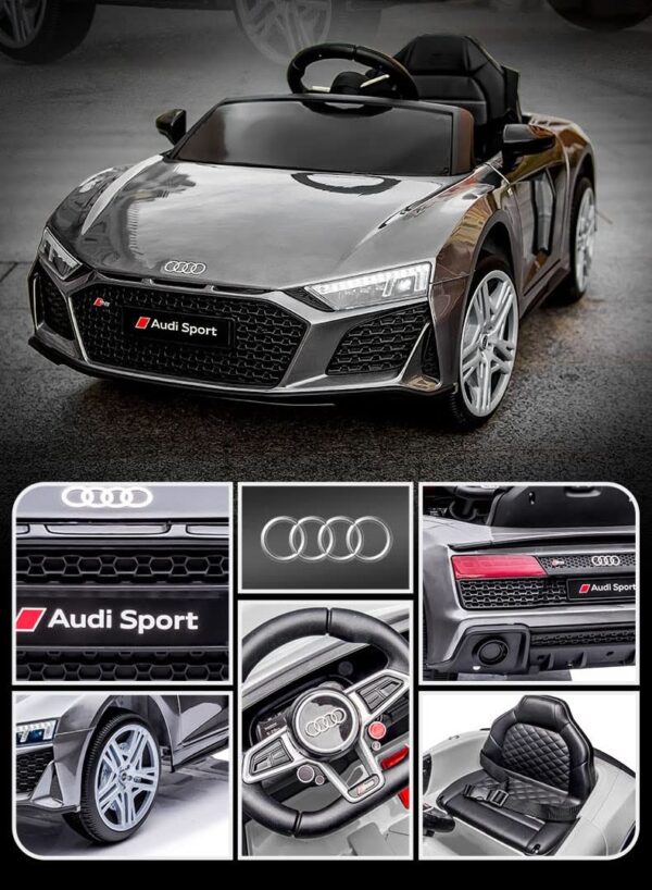 BAYBEE Official Licensed Battery Operated Car for Kids, Ride On Toy Kids Car with Music & Light | Baby Big Battery Car | Electric Car for Kids to Drive 3 to 8 Years Boy Girl (Audi R8 Grey) - Image 4