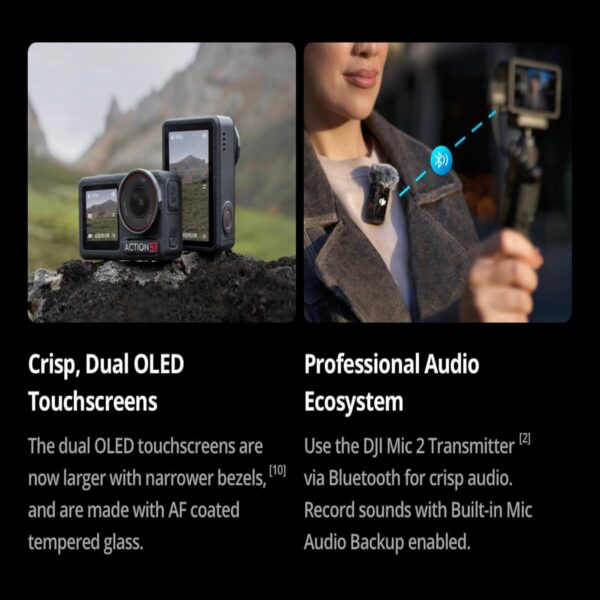 DJI Osmo Action 5 Pro Adventure Combo, Action Camera 4K with 1/1.3" Sensor, 12h Extended Battery Life with 3 Batteries, Stabilization, Dual OLED Touchscreens, Mini Action Camera for Travel, Vlog - Image 18
