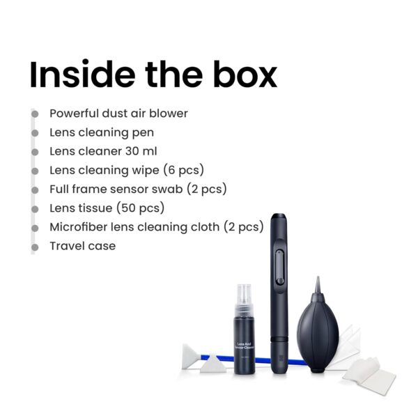 Digitek (DCK-003) Professional 7-in-1 Camera Cleaning Travel Kit, Ideal for Cleaning Lenses, Cameras, Filters, Displays - Image 4