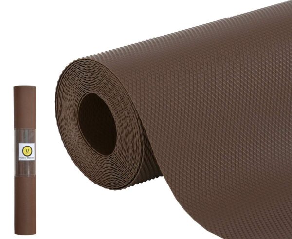 Yellow Weaves Anti-Slip Solid Kitchen Mat For Shelf/Shelf Liners Sheet For Cabinet Drawer/Wardrobe/Fridge/Table (45Cm X 5 Meters Roll, Dark Brown, Polyvinyl Chloride Pvc) - Image 2