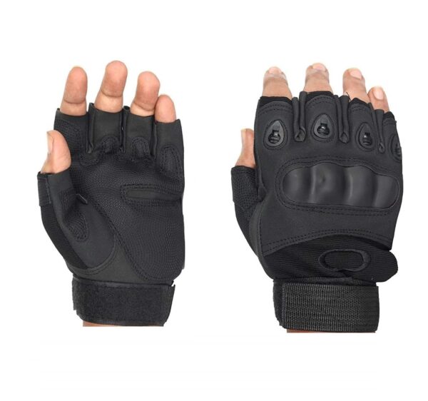 RIGJAK Half Finger Hard Knuckle Motorcycle Army Shooting Tactical Outdoor Breathable Gym & Fitness Riding Gloves for Boys & Men - Image 6