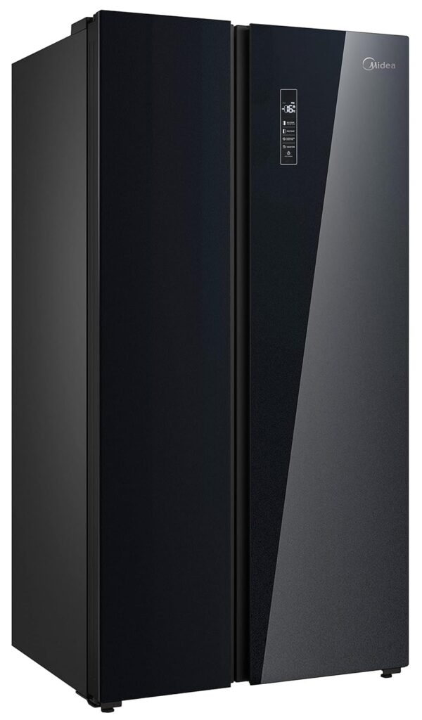 Midea 661 L Side By Side Refrigerator With Inverter (Mdrs853Fgg22Ind, Black, Glass Finish) - 1 Star, Frost Free - Image 3