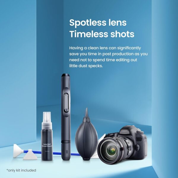 Digitek (DCK-003) Professional 7-in-1 Camera Cleaning Travel Kit, Ideal for Cleaning Lenses, Cameras, Filters, Displays - Image 5