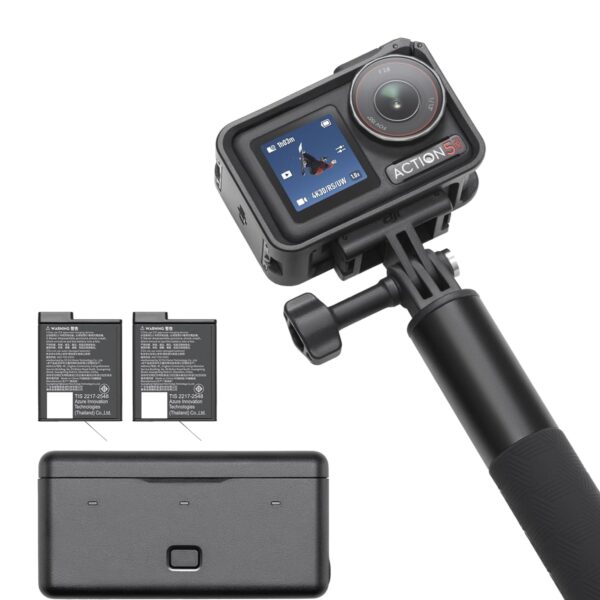 DJI Osmo Action 5 Pro Adventure Combo, Action Camera 4K with 1/1.3" Sensor, 12h Extended Battery Life with 3 Batteries, Stabilization, Dual OLED Touchscreens, Mini Action Camera for Travel, Vlog - Image 3